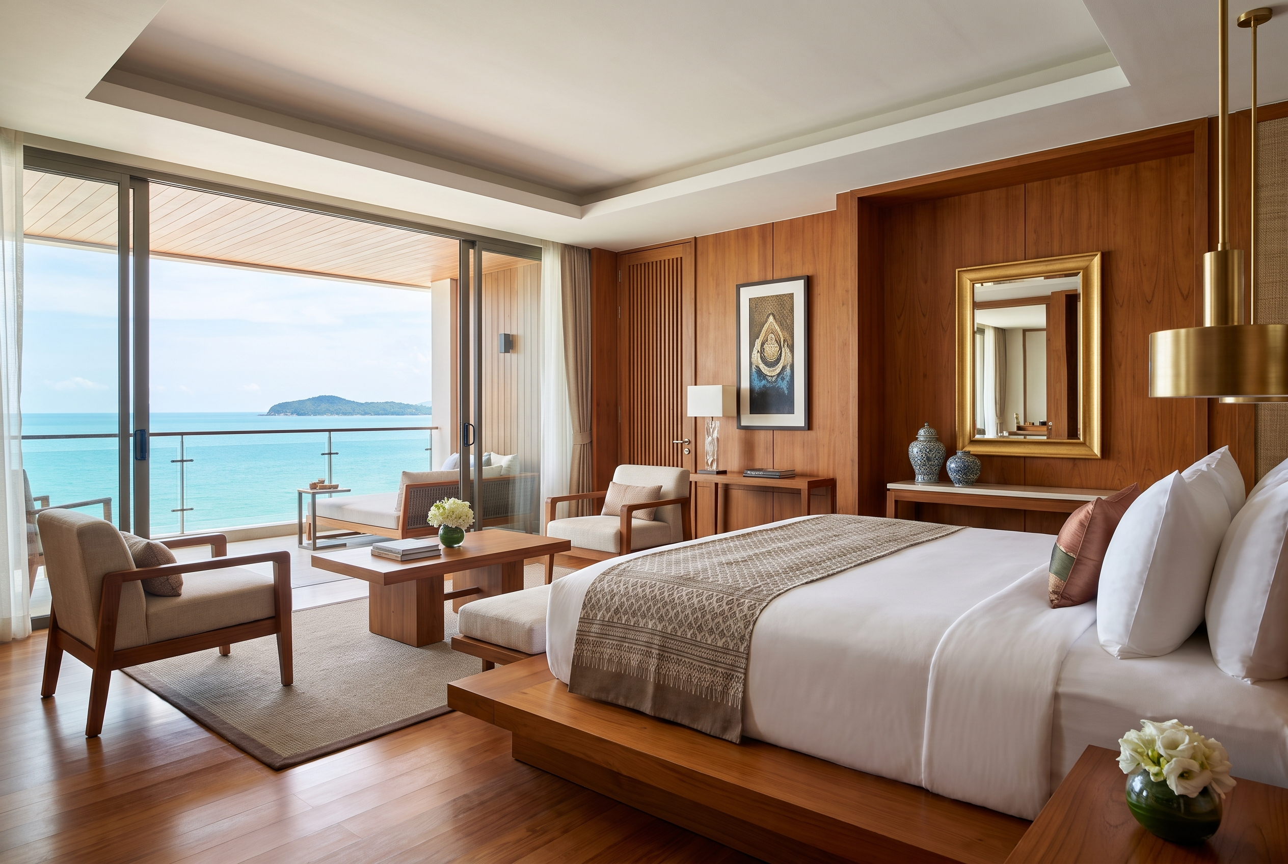 Luxury hotel room